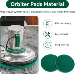 Cleaning Orbiter Pads 437.056 for Oreck 550MC Orbiter Floor Machine, 12 Inch
