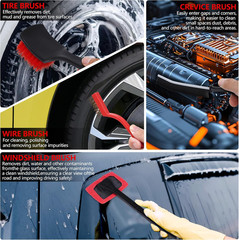 32Pcs Car Detailing Kit Auto Detailing Brush Set and Drill Brush Attachments