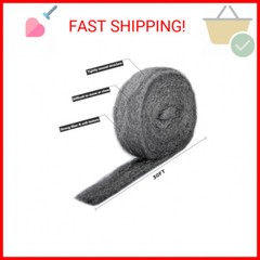 30Ft(10oz) Steel Wool Roll, Coarse Wire Fill Fabric DIY Kit, Hardware Cloth, Gap