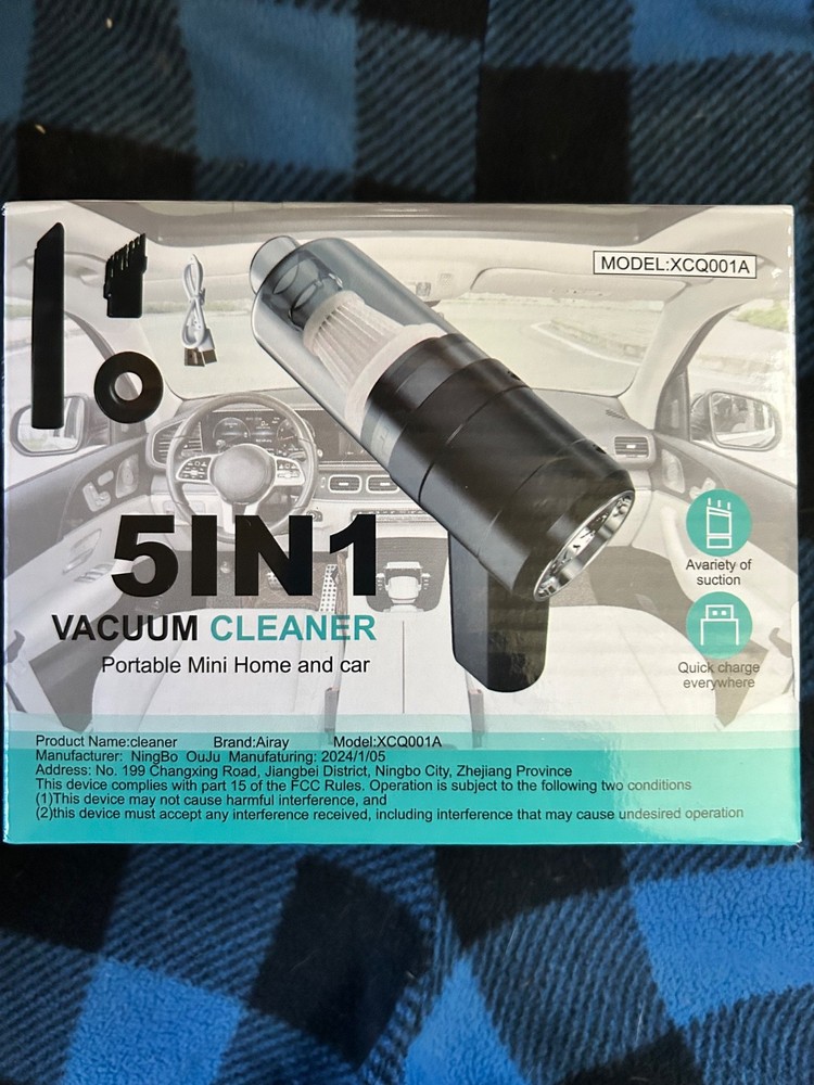 Mini Cordless 5 in 1 Portable Handheld Vacuum Cleaner Powerful Suction Home/Car