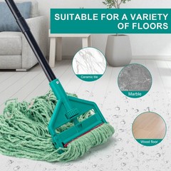 KeFanta 60 Inch Loop-End String Mop Heavy Duty Commercial Mops for Floor Clea…
