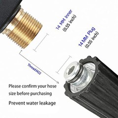 4350 PSI high-pressure cleaning water gun+turbine rotating nozzle