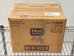 6 new Blue Works #11024 Dry Lube PTFE Formula, 10 oz. Aerosol Spray Cans