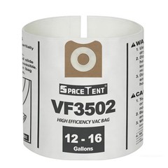 5 Pack VF3502 Replacement for Rigid Shop Vac Bags Size A, 5PK, white