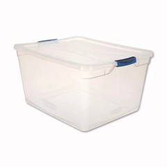 Rubbermaid RMCC710000 71 qt Clever Store Basic Latch-Lid Container – Clear New