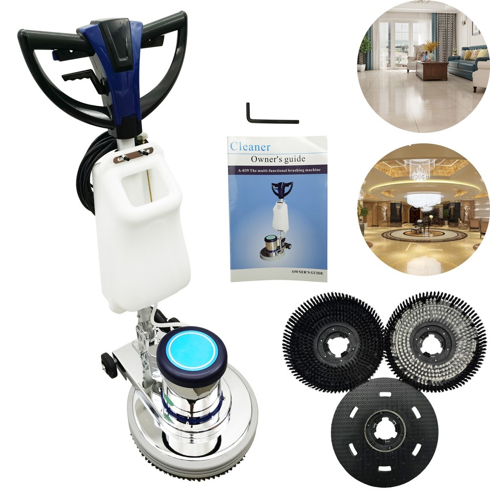 110V Floor Cleaning＆Polishing Machine Floor Scrubber Buffer Heavy Duty Polisher