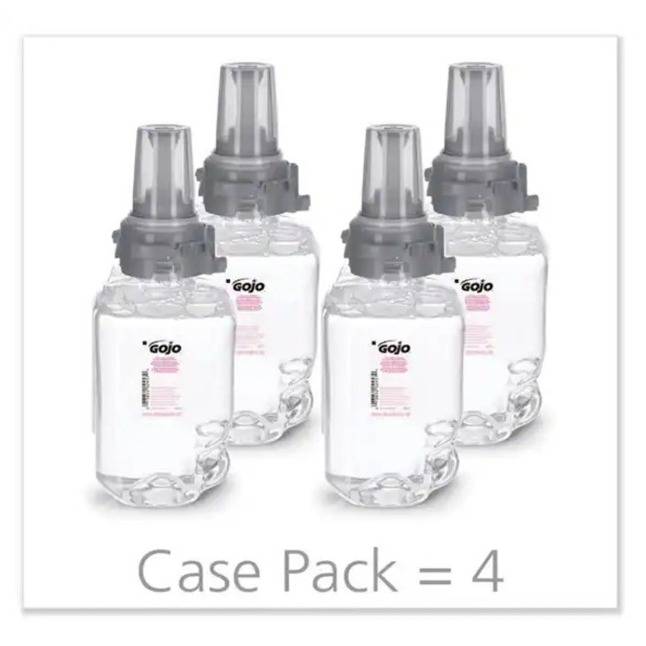 GOJO 871204 700 mL Foam Hand Wash Refill for ADX-7 Dispensers – Clear (4/CT) New