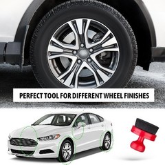 Car Tire Shine Applicator, Vegan Tire Shine Brush with Stand Size: 1Color: Red