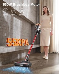 Mohomo Cordless Vacuum Cleaner 650W/55Kpa 70Mins Vacuum Cleaners For Home