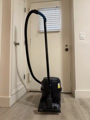 Nilfisk VP400 HEPA Bagged Canister Vacuum Corded Electric w/ Attachments