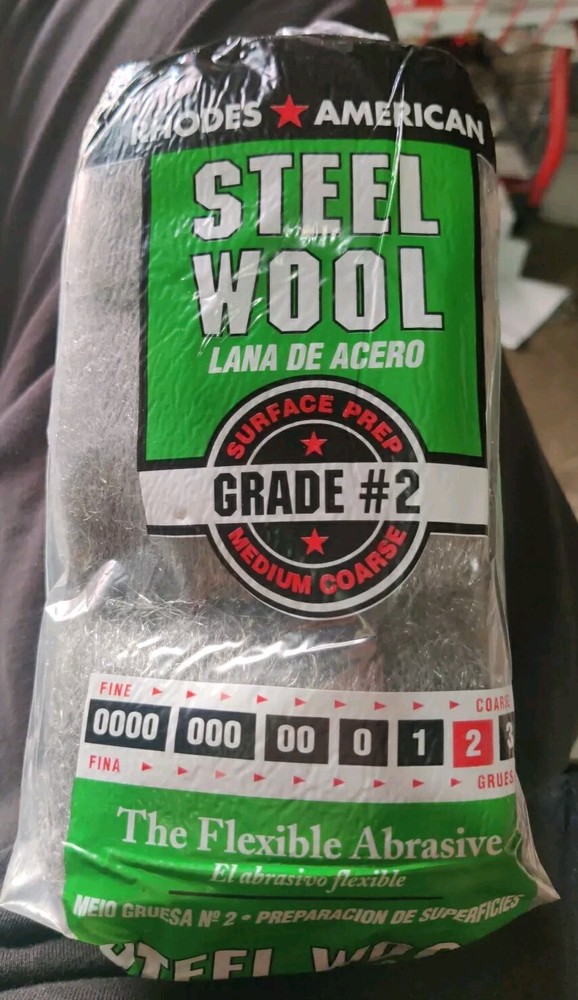 Rhodes American #2 medium course steel wool. Surface Prep Medium Course