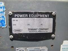 Tennant S30 Ride On Parking Lot Sweeper Gasoline GM 1600 Vortec Engine