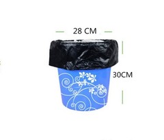 2.6-4 Gallon Black Small Trash Bags, Thin Material, Office Bedroom Wastebaske…