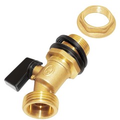 Joywayus Brass Water Container/Rain Barrel Spigot 3/4″ GHT to 1/2″ Male