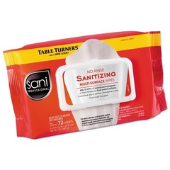 Sani Professional M30472 1-Ply 8″ x 9″ Multi-Surface Wipes – WHT (12/Carton) New
