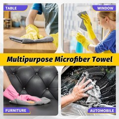 HOMERHYME Microfiber Cleaning Cloth,150 Pack Grey 150 Pack,