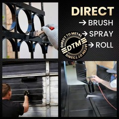 Rust Converter Paint & Metal Primer 35 oz HeatStable Matte Black for Trucks