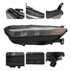 Left Front LED Headlamp for 2023-2025 Honda Accord Non-Projector No AFS LED DRL