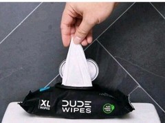 Dude Flushable Wipes XL Moisturizing Fragrance Free Multi-Surface 8 Packs