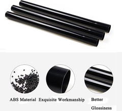 3 Pcs 1.25inch 32mm Vacuum Extension Wand 1 3 14.6 inch, Black