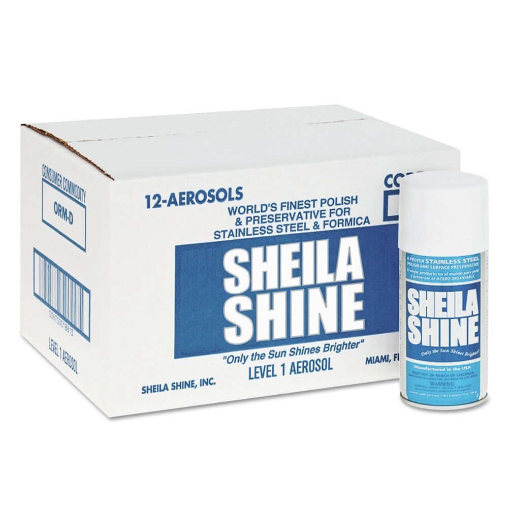 Sheila Shine 1CT 10 oz Spray Stainless Steel Cleaner & Polish (12/CT) New