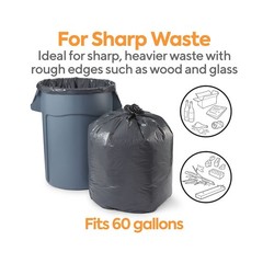 Coastwide 55-60 Gallon Trash Bag 38 X 58 Density 1.5 Mil Black 100 Bags/Box