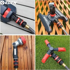 Eden 95210 Premium Garden Hose Fitting Quick Connect with 5 pc Set, 5 Set