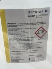 Getinge USA LancerAcid Rinse, LCA-A. Acetic Acid Solution Cleaner 2x 2.5 Gallons