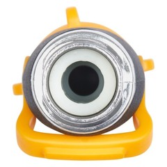 Melnor 65171AMZ Lever Flow Through 1 Count (Pack of 1), Yellow, Black, Grey