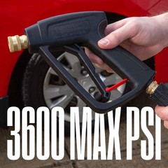 Westinghouse Short Pressure Washer Gun – 3600 Max PSI, M22 Gun, Black