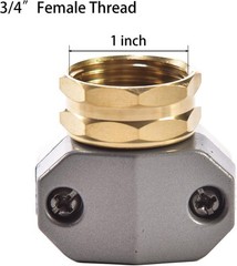 Zinc and Brass Female Clamp Coupling,Fits 3/4″ or 5/8″ Coupling,
