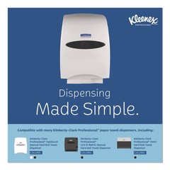 Kleenex 01080 8 in. x 425 ft. Hard Roll Paper Towels – White (12 Rolls/CT) New