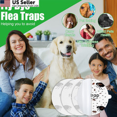 Flea Trap Refill Discs Sticky Fly Glue Board Refills Double White
