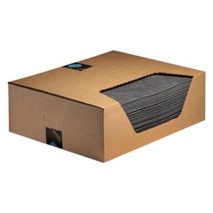 New Pig 25100 20″ x 15″ Gray Light-Weight Absorbent Mat Pads 100 Pieces