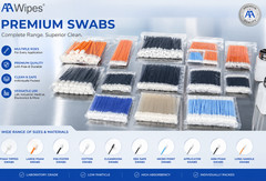 AAWipes Foam Cleaning Swab 6.3 in Long Spon 100 pcs, Round Head C5160C