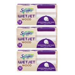 Swiffer WetJet Wood Mopping Pad Refill – 12ct (Pack of 3) 12 Count