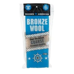 Fine Grade Bronze Wool Pads (3-Pack)