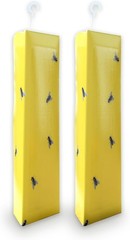 PIC Fly Traps Glue Attracts Traps Flying Insects Yellow No Mess No Vapors 2 Pack