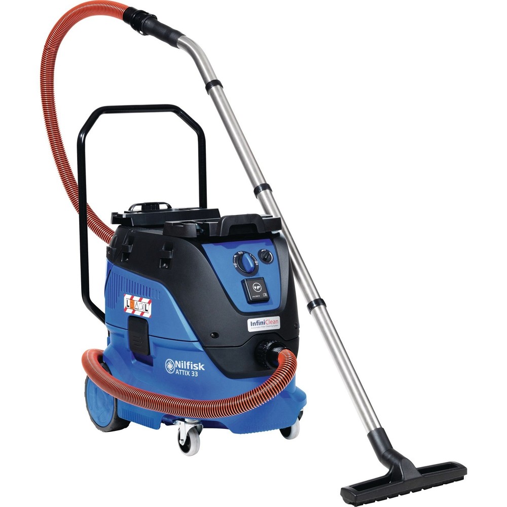 Wet & Dry Vacuum Cleaner Attix 33-2L IC Mobile 1400W 4500L/min 250mbar 30L NILFISK