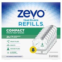 Zevo Compact Flying Insect Trap Official Refill Cartridges – Fits Zevo…