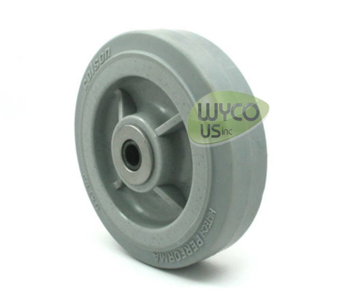 OEM COLSON PERFORMA WHEEL 6″X1-1/2″, 1/2″ AXLE, QUIET WHEEL, BUFFERS, CARTS