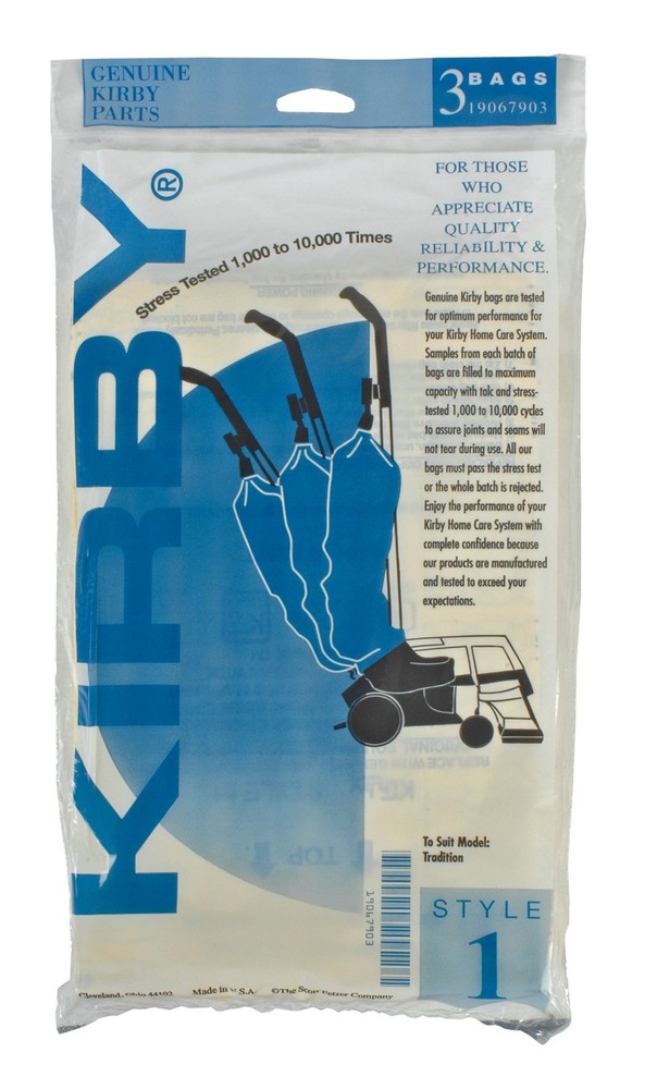 Kirby 190679S Paper Vacuum Filter Bags 3 Included 3 Bags, Brown