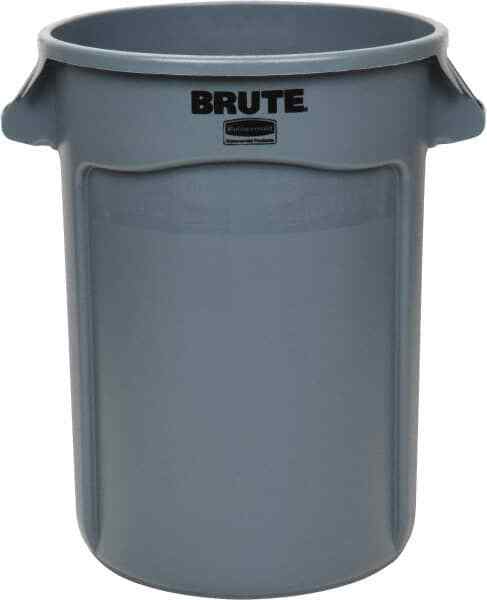 Rubbermaid FG263200GRAY 32 Gallon Gray Heavy Duty Round BRUTE Trash Can