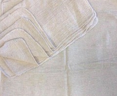 1000 PIECES INDUSTRIAL SHOP RAGS / CLEANING TOWELS NATURAL 18″X18″