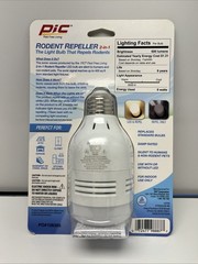 Brand New Sealed PIC Rodent Repellent and 9 Watt LED Light Bulb Repels 400+ ft