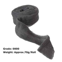 5 Rolls Grade #0000 Steel Wool Total 68Ft Steel Wool Roll for Cleaning, Remove