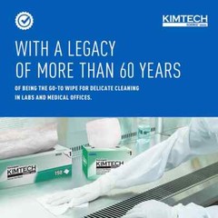Kimtech 34133 Clean Room Wipes: Dry Pop-Up, 12.3 x 4.1″ Sheet, White