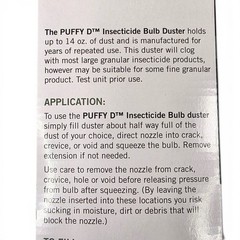 JT Eaton Puffy D Insecticide Bulb Duster 512 with 12 Inch Brass Extension 14 oz