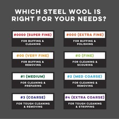 GMT Steel Wool 0000 Super Fine Grade Hand Pads; Pack of 16 Pads (Case of 12 P…