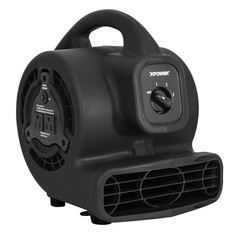 Mini 600 CFM Air Mover, Carpet Dryer, Floor Fan, Blower for Water Damage, Black
